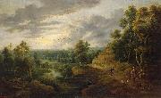 Lucas van Uden Landscape with Hunters oil painting on canvas